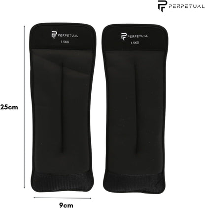 Pesas Ajustables Perpetual Para Tobillos Y Muñecas - 2pc X 0.5kg - Tobilleras Y Muñequeras Lastradas Con Peso_1