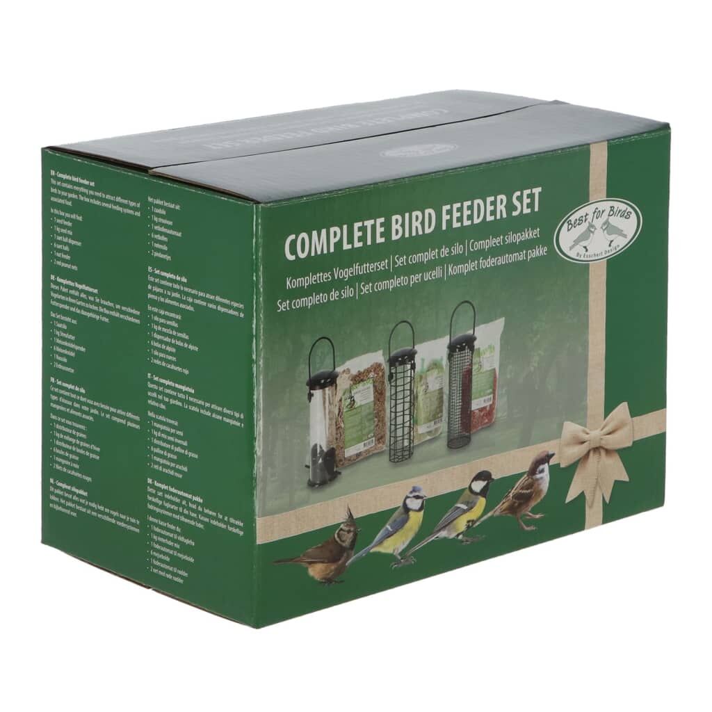 Esschert Design Juego Completo De Comederos Para Pájaros 3 Piezas S_3