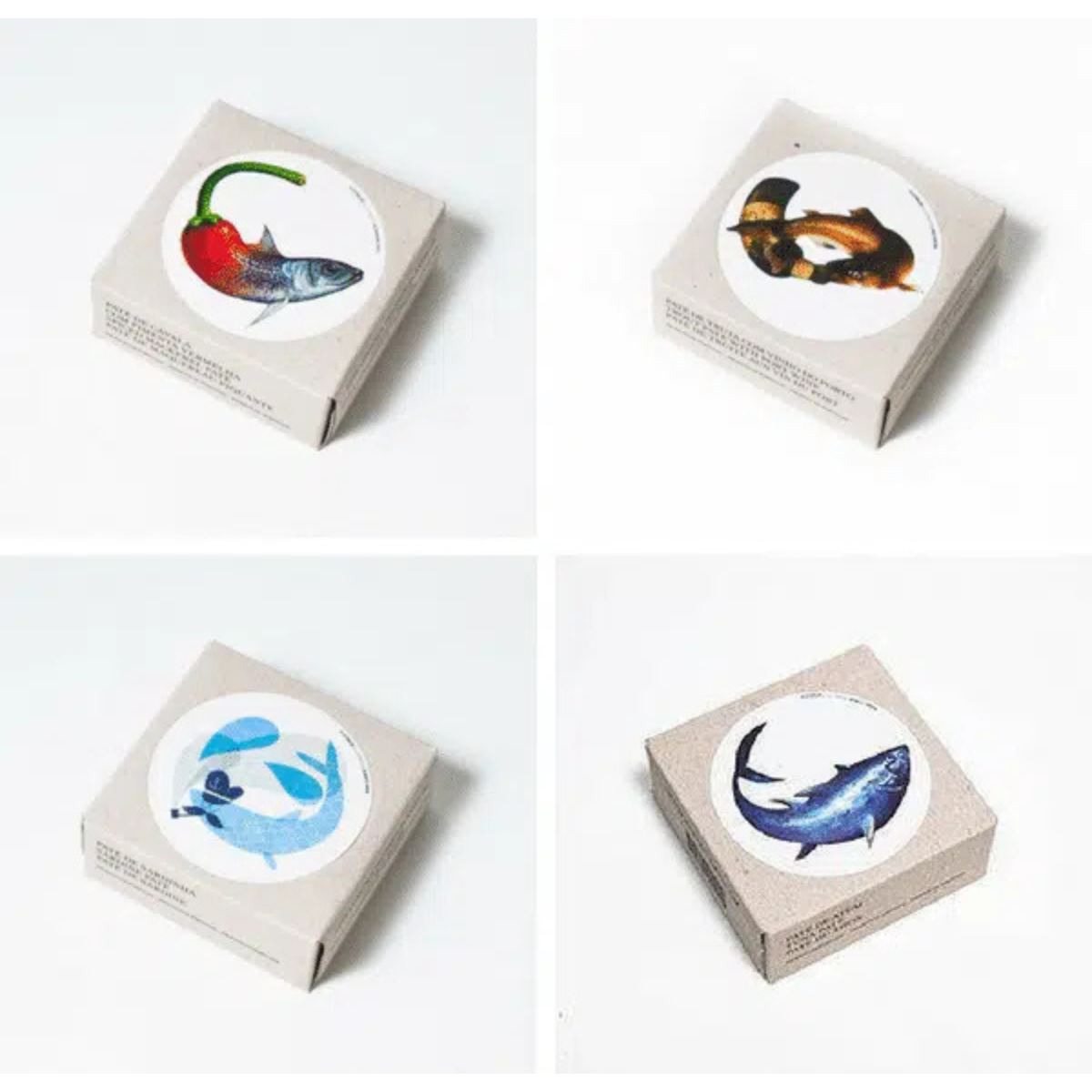 Embalagem de 4 Patês de Peixe em Conserva Jose Gourmet 430 g