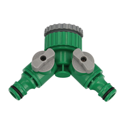 Adaptador Manguera Plastico 3/4 - 1 Hembra  Con 2 Tomas Blister