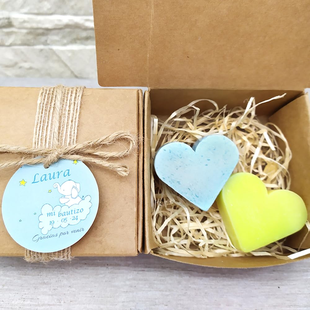 50 Jabones Aromáticos Con Forma De Corazón - Detalle Para Invitados De Eventos - Jabón Glicerina Con Aroma A Surtidos_5