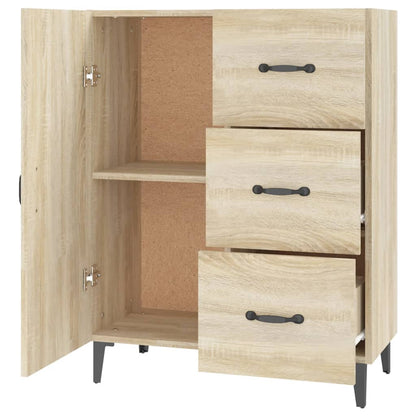 Aparador De Madera De Ingeniería Roble Sonoma 69,5x34x90 Cm / Vetonek_4