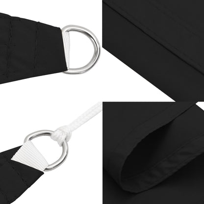 Toldo De Vela Triangular Tela Oxford Negro 3x3x3 M_4