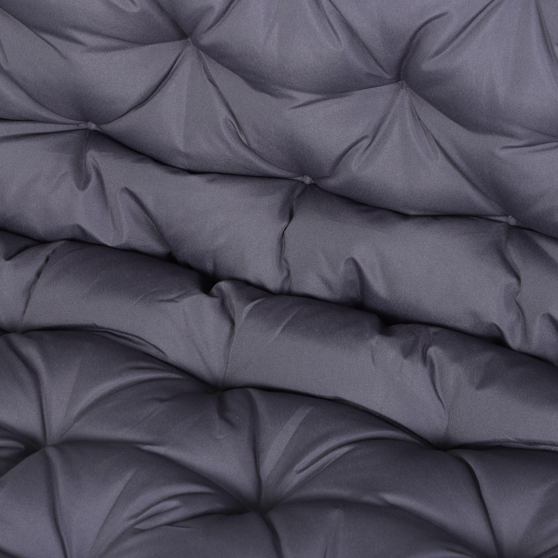 Outsunny Cojín Para Banco Con Respaldo 132x110x10 Cm Gris Oscuro_3