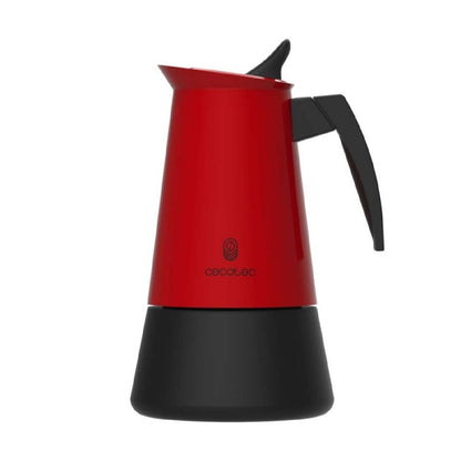 Cecotec Cafetera Italiana Piccolina 600 Red. 300ml, 6 Tazas De Café, Acero Inoxidable, Apta Todas Superficies, Filtro Pr_1