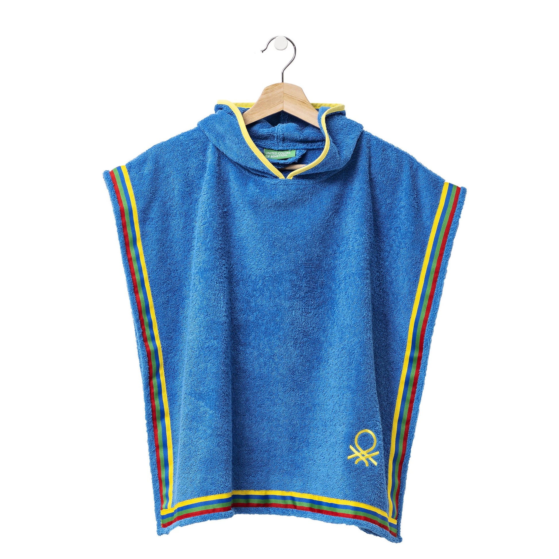 Albornoz Poncho De Niño 65x65cm 360 Gsm 100% Algodón Azul Kids_2