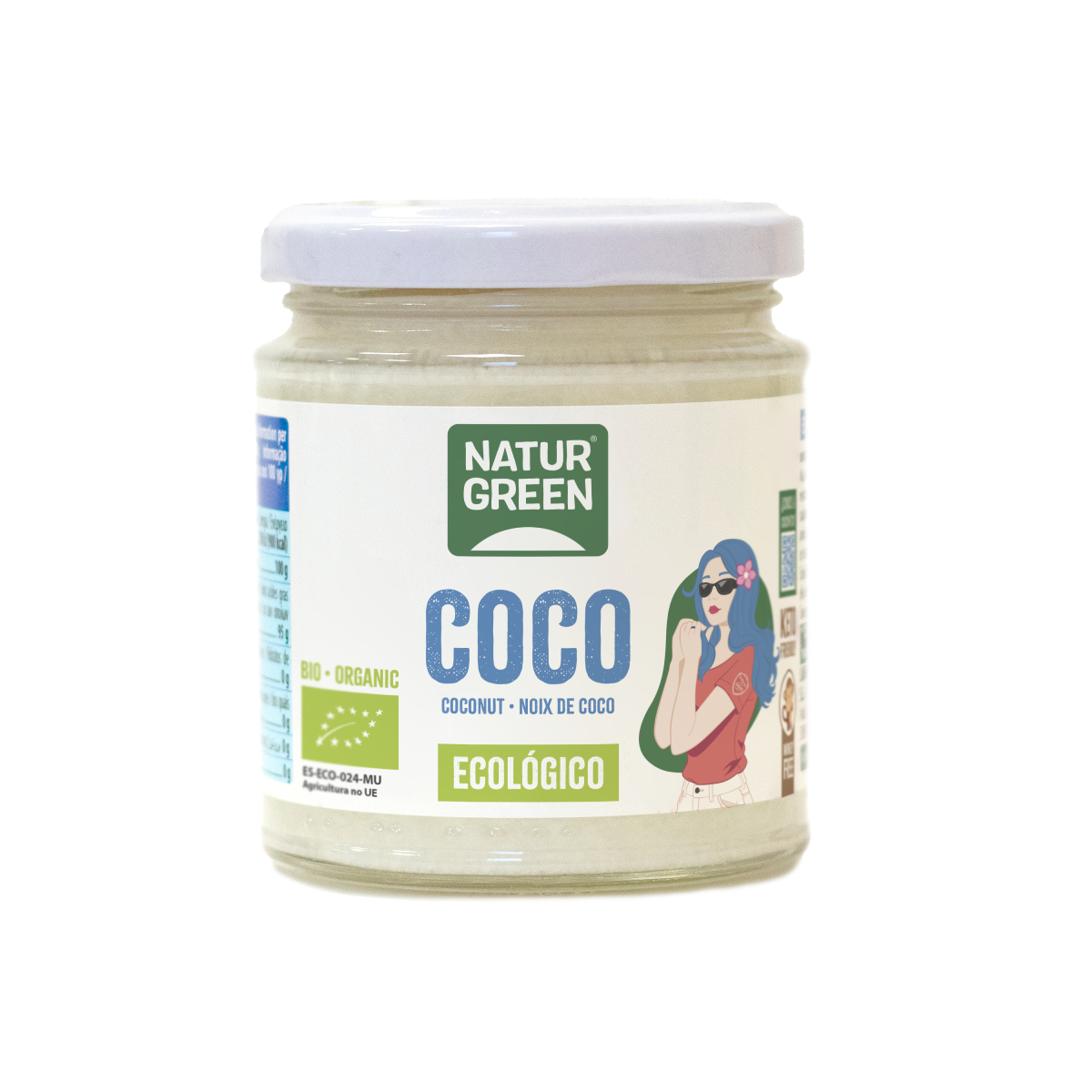 Óleo de coco biológico, NaturGreen 200 g