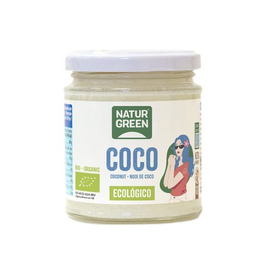 Óleo de coco biológico, NaturGreen 200 g