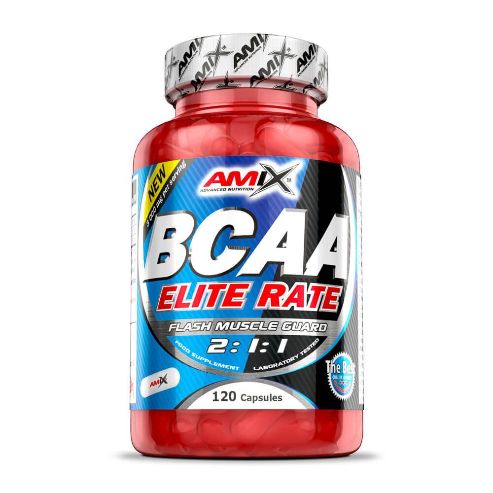 Bcaa Elite Rate 2:1:1 - 120 Cápsulas - Bcaa Ramificados - Amix Nutrition_0