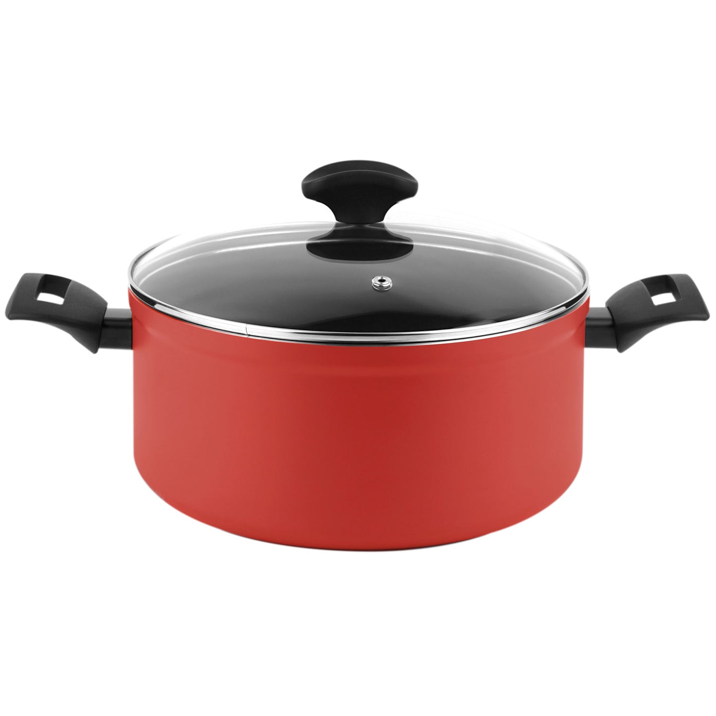 Batería Cocina Inducción 8 Piezas, Antiadherente Sin Pfoa, Aluminio Forjado, Cazuelas Sartenes Fagor Maxima Rojo_1