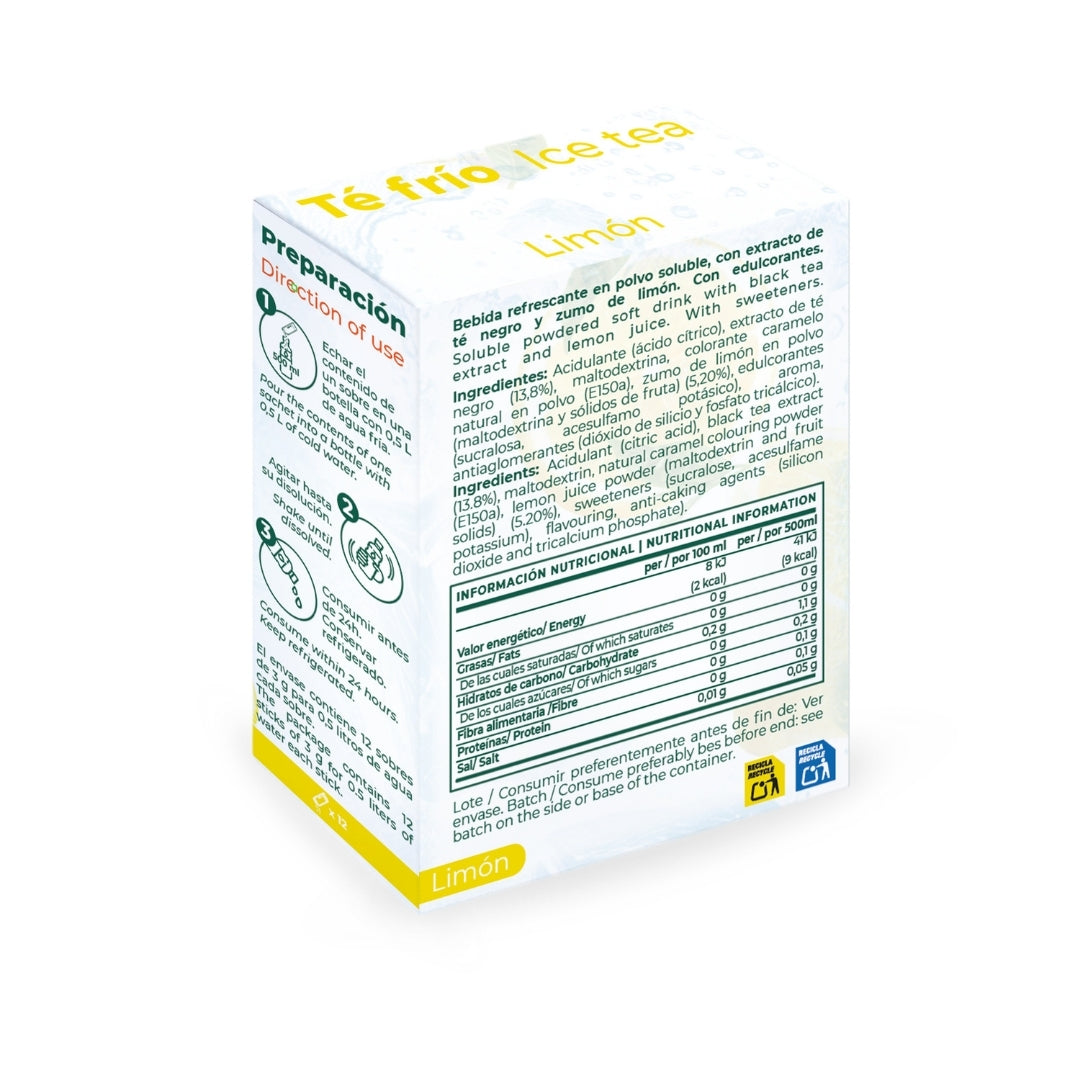 Te Frio Limón En Polvo - 12 Sobres De 3 Gramos Torafood_1