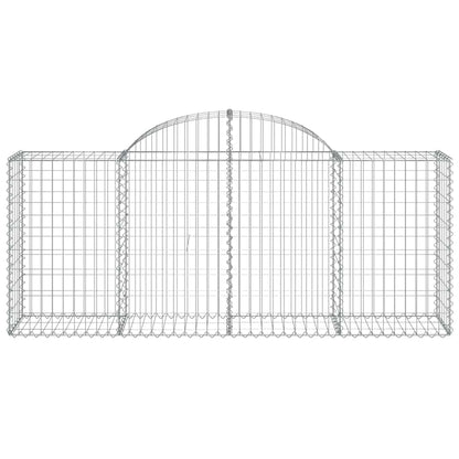 Cestas De Gaviones 13 Uds Forma De Arco Hierro 200x50x80/100 Cm_3