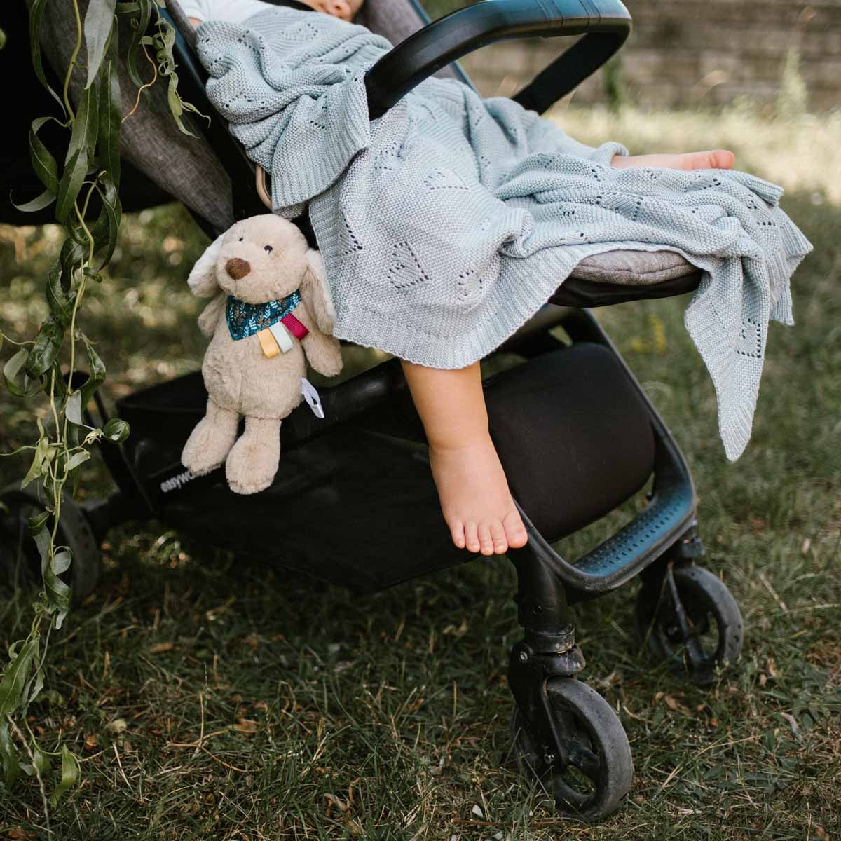 Manta Natural Para Bebé Corazones 100% Bambú Rosa_4