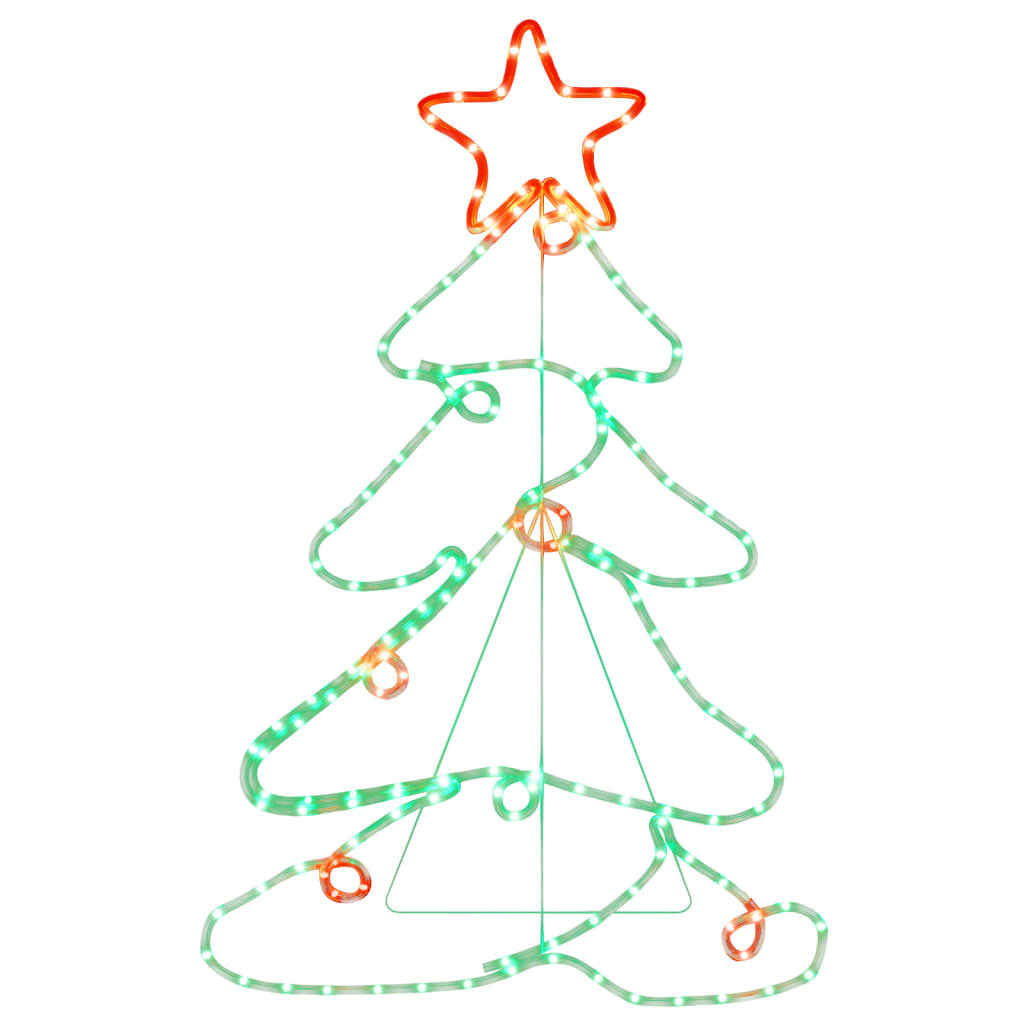 Vidaxl Figura De Árbol De Navidad Con 144 Led 88x56 Cm_0