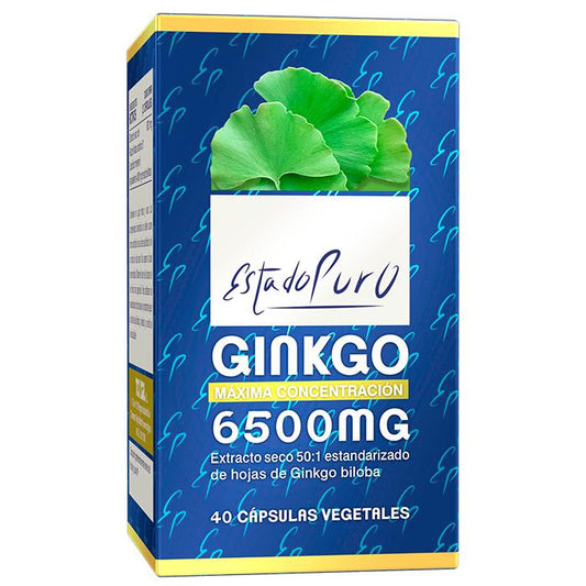 Pure State Ginkgo 6500 mg 40 cápsulas