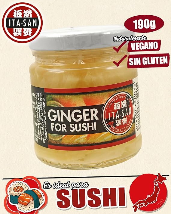 Ita-san Sushi Gengibre 190 g