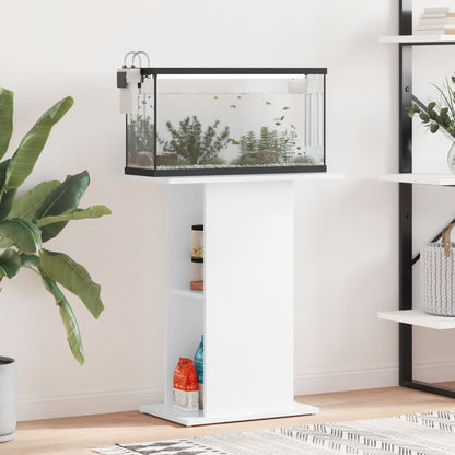 Vidaxl Soporte Acuario Madera Ingeniería Blanco Brillo 60,5x36x72,5 Cm_1