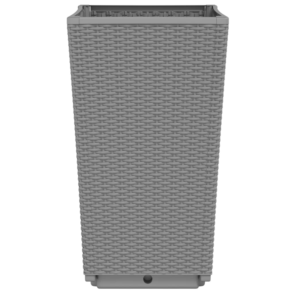 Jardineras 2 Unidades Pp Gris Claro 32,5x32,5x57 Cm_4