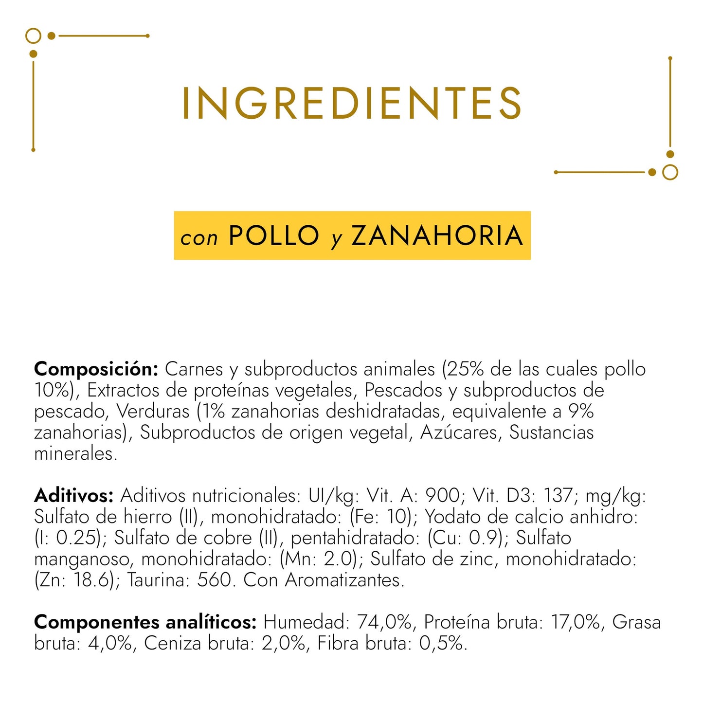 Ração Húmida GOURMET GOLD Tarte de Frango e Cenoura 85g