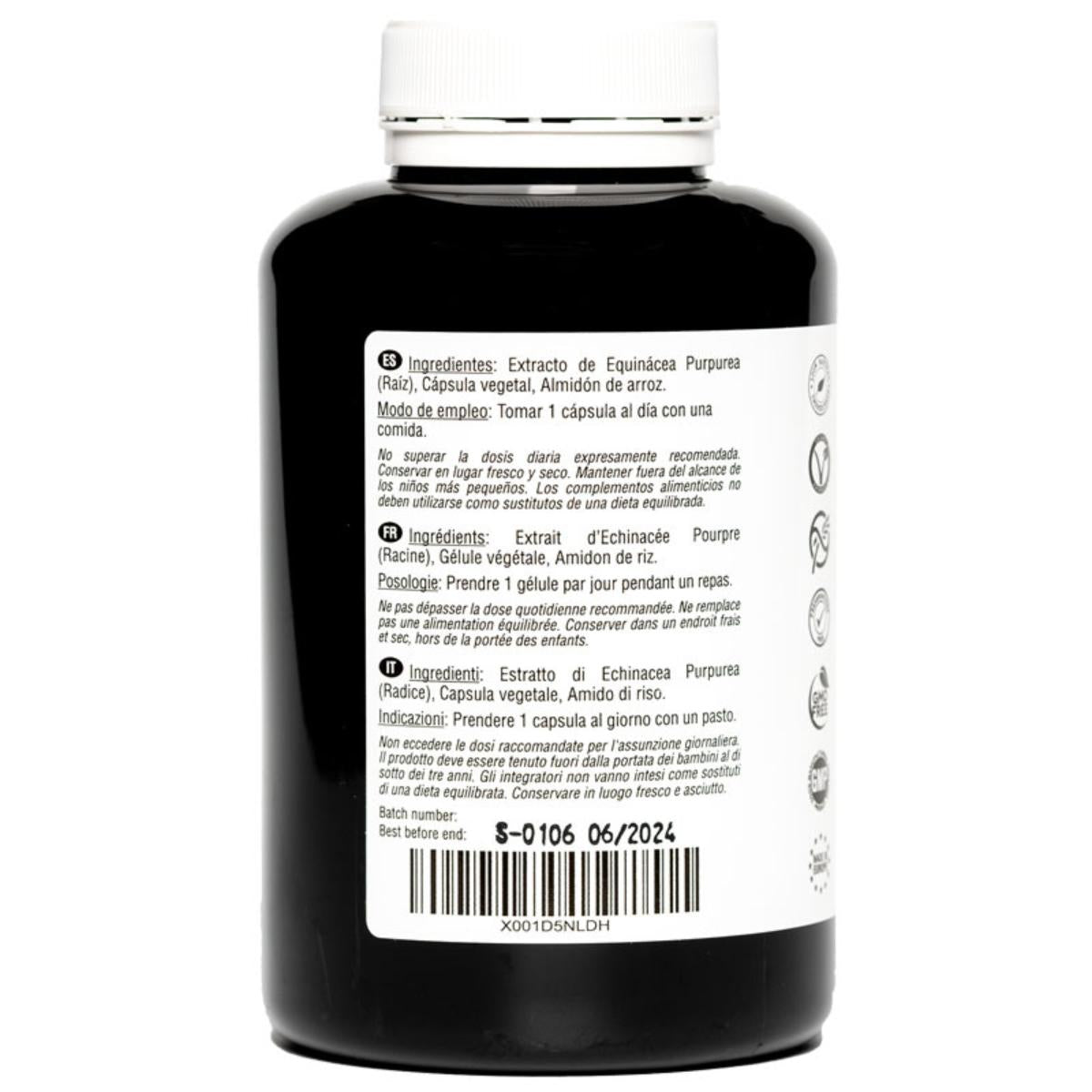Echinacea Purpurea 7500 mg 180 cápsulas vegan Hivital
