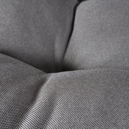 Pack 2 Cojines Para Palets, Cojín De Asiento 80x120x16 Cm + Cojín Respaldo 42x120x16 Cm, Olefin Color Gris, Repelente Al Agua_4