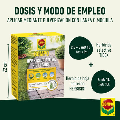 Herbicida total Sistémico Compo 225 ml