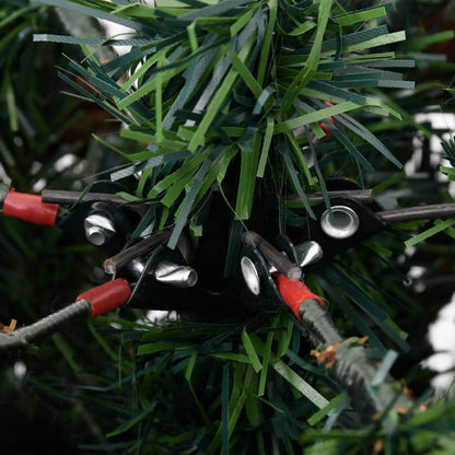 Vidaxl Árbol De Navidad Con Luces Y Piñas Pvc Pe Verde 195 Cm_4