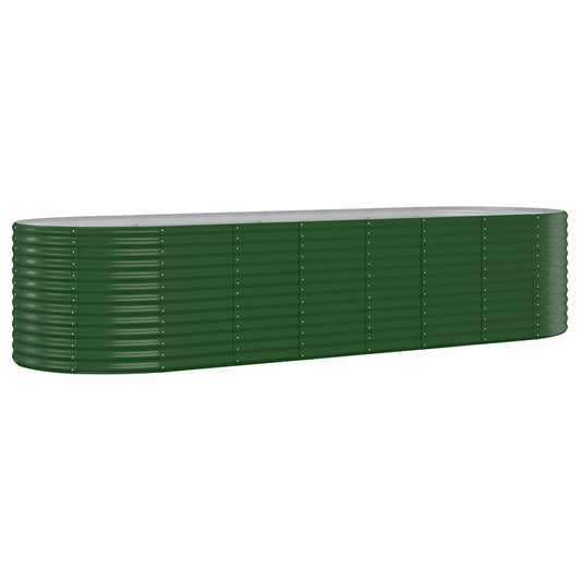 Jardinera Arriate Acero Galvanizado Verde 322x100x68 Cm_0