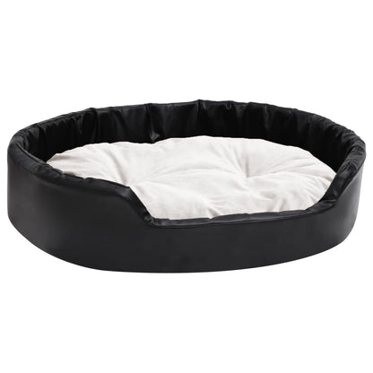 Vidaxl Cama Para Perros Felpa Y Cuero Sintético Beige 90x79x20 Cm_0