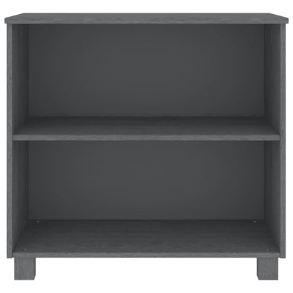 Aparador Hamar Madera Maciza Pino Gris Oscuro 85x35x80 Cm / Vetonek_4