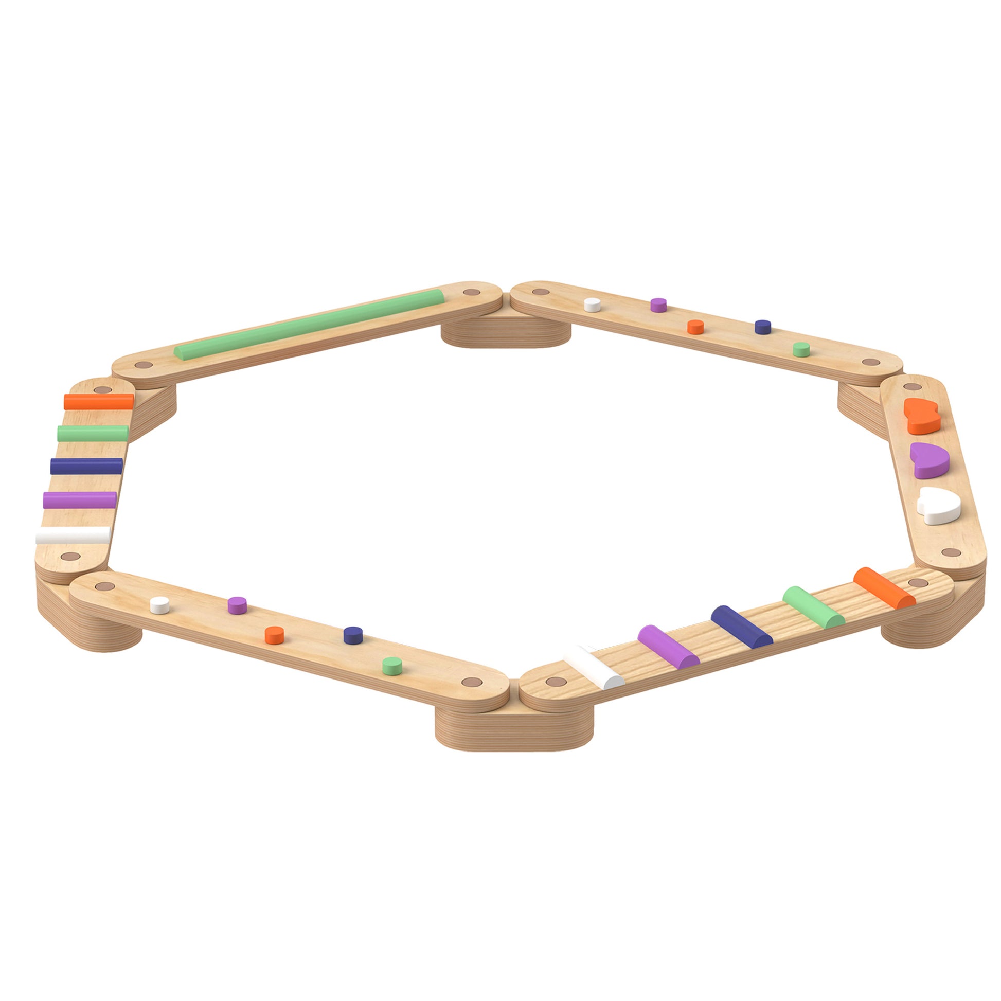 Aiyaplay Juego De Viga De Equilibrio De Madera Para Niños De +3 Años Multicolor_0