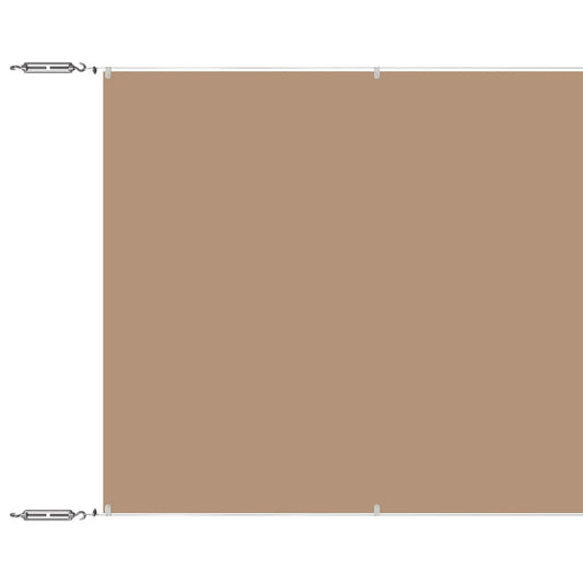 Vidaxl Toldo Vertical Tela Oxford Gris Taupé 180x1200 Cm_0