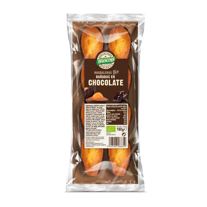 Muffins Cobertos com Chocolate Negro Biocop Biológico 180 gr