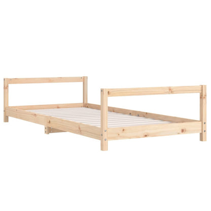 Vidaxl Estructura De Cama Para Niños Madera Maciza De Pino 90x190 Cm_5