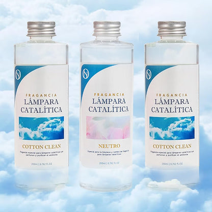 Pack 3x Fragancias Lámpara Catalítica 200ml: 2 Aroma Cotton Clean + Limpiador Neutro. Disfruta De Tu Aroma Favorito_0