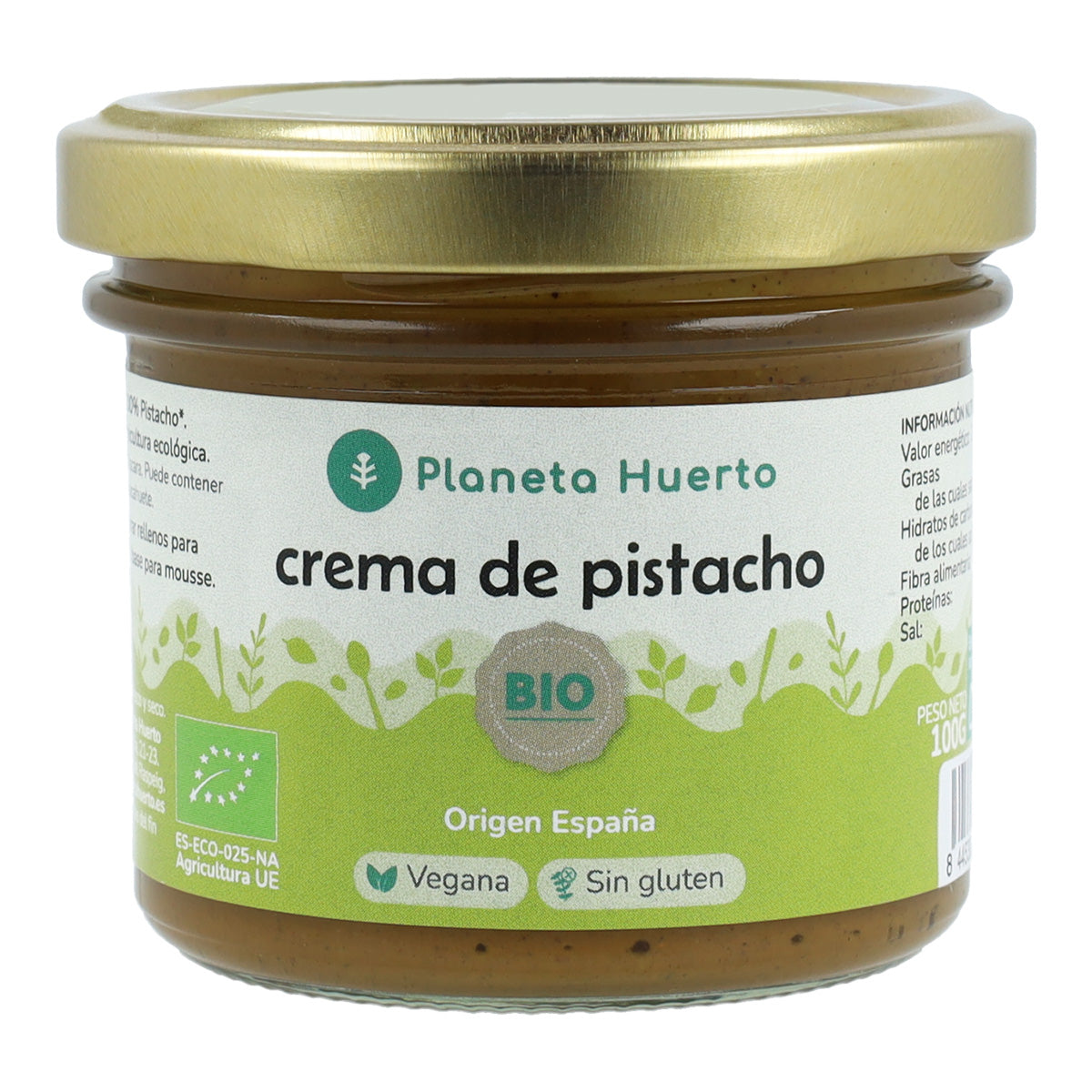 Pack de 2 Cremes de Pistácio 100% Biológicos da Planeta Huerto, 100 g