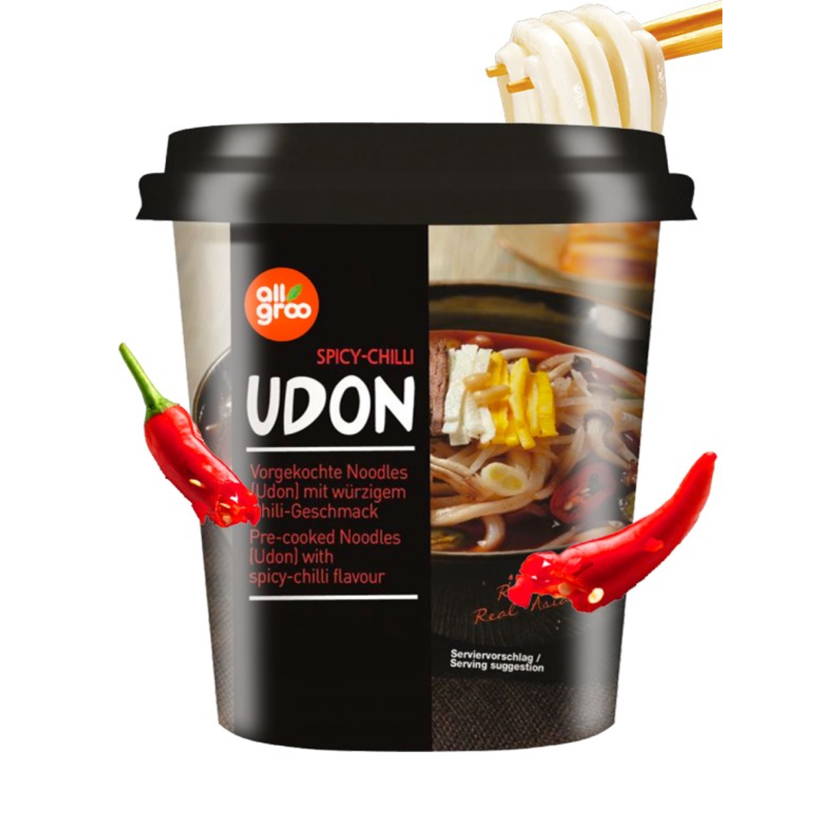 Noodles Udon Apimentados Allgroo 690g