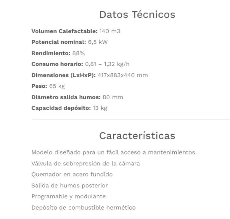 Fabricalor Estufa De Pellets Mini 6 Burdeos Ventilada_1