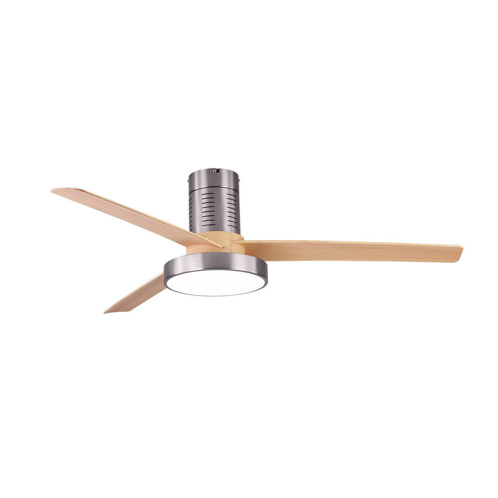 Ventilador Dc Pax 40w 3200lm Niquel 3 Aspas Haya 32x139d 3000-4000-6000k C/remoto , Memoria Y Temporizador_1