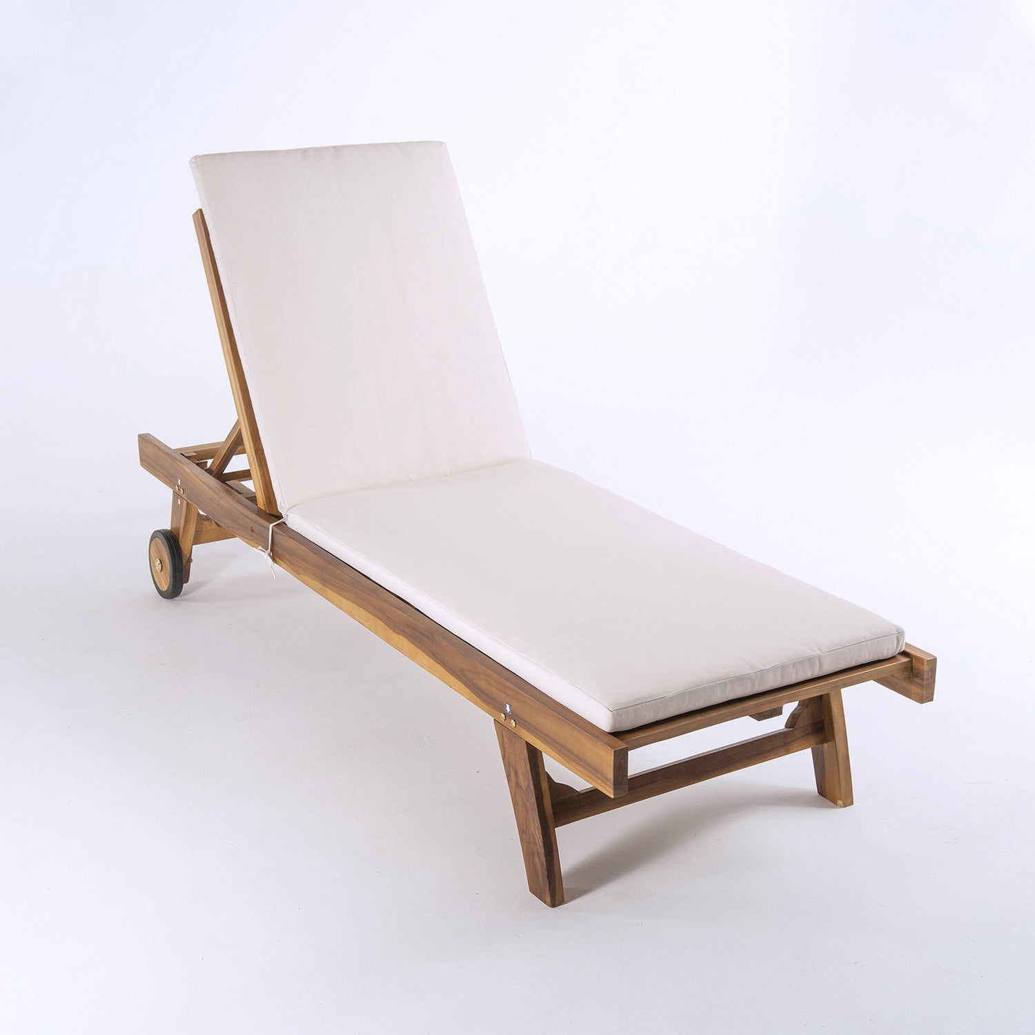 Cojín Para Tumbona De Exterior Estándar Lux Color Crema, Tamaño 196x60x5 Cm, Repelente Al Agua, Desenfundable_4