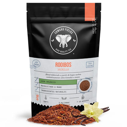 Infusão de baunilha Rooibos, orgânico a granel Edward Fields 60g
