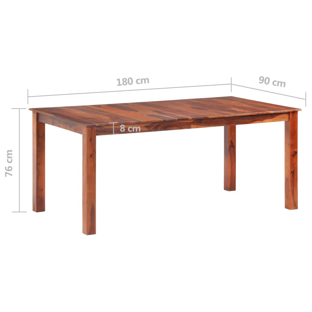 Mesa De Comedor Madera Maciza 180x90x76 Cm_4