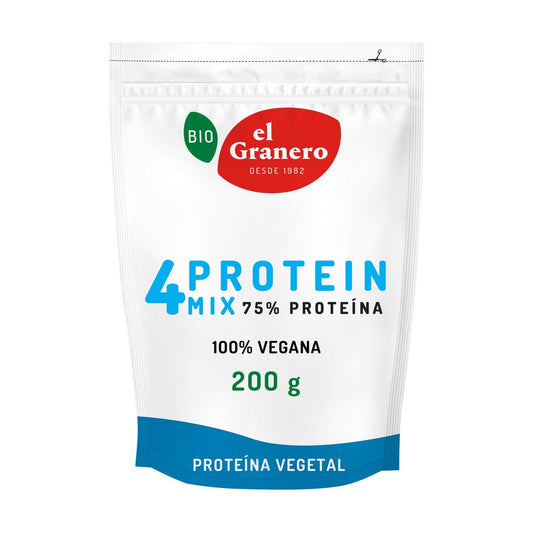 Mix de Proteínas (Ervilha, Arroz, Abóbora Assada e Cânhamo) Bio, 200 g El Granero