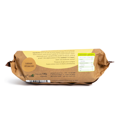 Bolachas de chocolate e avelã de trigo sarraceno biológico Zealia 130 g