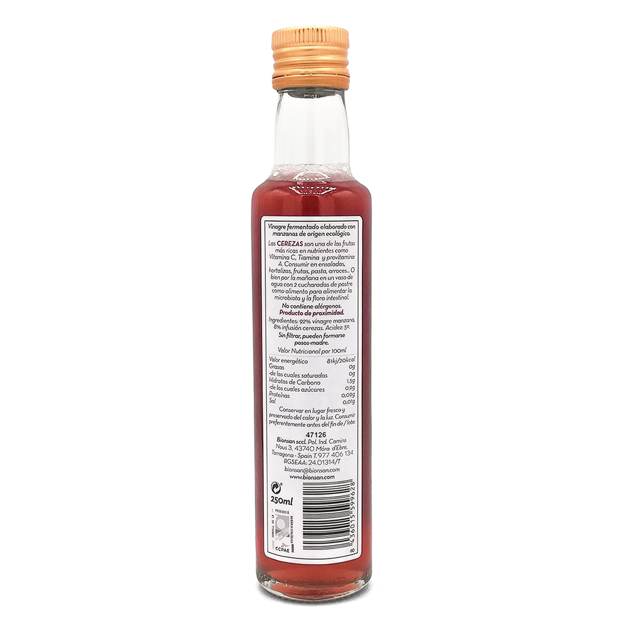 Pack 3 Vinagres De Manzana Sabores Eco Bionsan 250ml_3