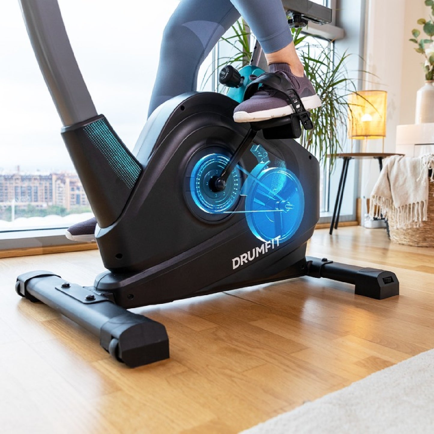 Cecotec Bicicleta Estática Drumfit Cycle 6000 Pegasus Pro. Resistencia Magnética Regulable Con Motor Manillar Con Sensor_1