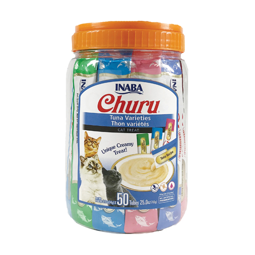 Churu Tuna variedades Snack cremoso para gatos 50x14 g