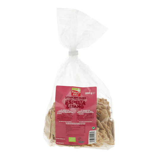 Mini bolachas com espelta integral e sésamo Bio La Finestra Sul Cielo 250 g