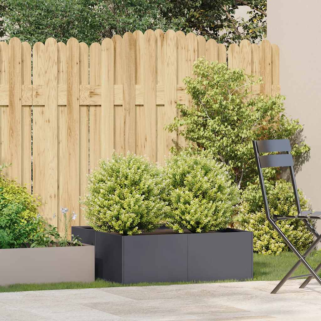 Jardinera Acero Gris Antracita 80x80x30 Cm_2