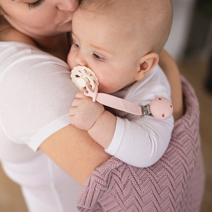 Cadena Portachupetes De Silicona Rosa_2